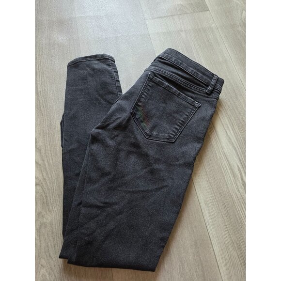 Loft Modern Skinny Jeans Black Size 26/2 Womens Denim - Picture 2 of 5